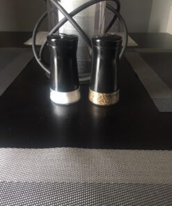 CHEFVANTAGE Salt and Pepper Shakers Set with Adjustable Holes - Black 27 71ABtKqSX6L