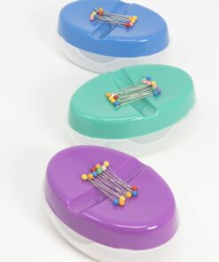 Dritz Ultimate Magnetic, Assorted Colors, Purple & Green, 1, 15 Ball Pin Caddy, Blue, Purple, Green Ultimate Pin Caddy 9 71ACCgTc84L