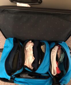Shacke Pak - 5 Set Packing Cubes - Medium/Small – Luggage Packing Travel Organizers Aqua Teal 28 71ACO6x1WL
