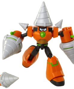 Jakks Pacific Fully Charged – Deluxe Drill Man Articulated Action Figure with Spinning Drills and Drill Man Buster Accessory (to swap onto the Mega Man figure)! Based on the new show! 11 71AChxIQWUL