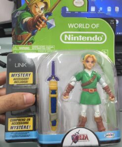 Alternative view of World of Nintendo The Legend of Zelda: Ocarina of Time Link Action Figure 4 Inches
