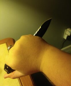 SOG Escape Tactical Folding Knife- 3.4 Inch Serrated Edge Blade Emergency Pocket Knife with Glass Breaker, Wire Stripper and Line Cutter Blades-Black (FF25-CP) Escape - Hardcased Black 39 71ADRITvs3L