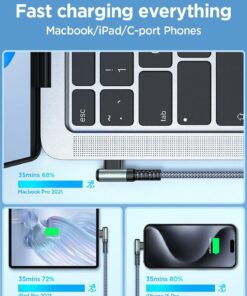 AINOPE 100W USB C to USB C Cable 10FT, USB C Charger Cable, USBC to USBC Cable Fast Type C Charging Cable Fits for iPhone 15 Pro Max Plus, MacBook Air/Pro, iPad Pro, Samsung Galaxy S23 A. 10FT Grey 1 30 71ADRqbKnL