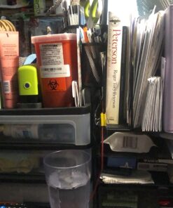 Marbrasse Desk Organiser Drawer, 4-Tier Mesh Desk File Organiser,5 Vertical File Holders and 2 Pen Holders, Multifunction Desktop Organizer,Desk Organizers and Accessories for Home Office Mesh Vertical File Folder - 01 36 71ADYI186IL