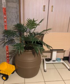 Good Pet Stuff, The Original Hidden Litter Box, Artificial Plants & Enclosed Cat Planter Litter Box, Vented & Odor Filter, Easy to Clean, Mocha Brown , 20" wide x 19 3/4" 59 71ADbMH94YL 1