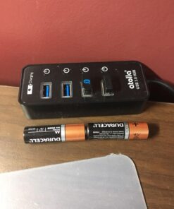 USB 3.0 Hub, atolla 4 Ports Super Speed USB 3 Hub Splitter with On Off Switch with 1 USB Charging Port (Cable Length 2 Feet, No AC Adapter) (4-Port hub) 35 71ADp6w4ZJL