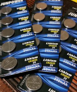 JUNPOWER CR2032 3V Lithium Battery (20pcs) 5 Count (Pack of 4) 24 71ADr7WYUsL