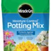 Miracle-Gro Moisture Control Potting Mix - Soil for Indoor & Outdoor Containers, Added Fertilizer Feeds Up to 6 Months, 8 qt. 8 qt. 11 71AE afEZfL 1