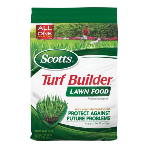 Scotts Turf Builder Lawn Food - Fertilizer for All Grass Types, 5,000 sq. ft., 12.5 lbs. 5,000 sq. ft.