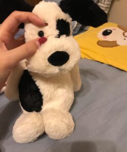 Jellycat Bashful Black and Cream Puppy Stuffed Animal, Medium, 12 inches Medium - 12" 29 71AEoBXfMML