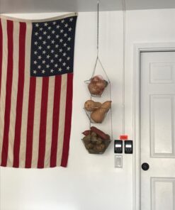 Fox Run Three Tier Hanging Wire Baskets, 11 x 11 x 6.75 inches, Chrome 25 71AEx4VcI9L