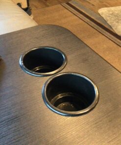 Amarine Made (Set of 4) Black Recessed Drop in Plastic Cup Drink Can Holder with Drain for Boat Car Marine Rv - Black 36 71AExAJhAL