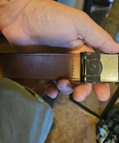 CHAOREN Leather Ratchet Belt Men - Customizable Fit, Effortless Style (35mm) Imperial - Black 42" to 48" Waist Adjustable 27 71AHKcFUhtL