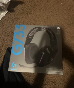 Logitech G733 Lightspeed Wireless Gaming Headset with Suspension Headband, Lightsync RGB, Blue VO!CE mic technology and PRO-G audio drivers - Black 34 71AHUamsjaL