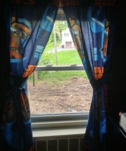 Star Wars Rebels Blue 63” Drapery/Curtain 4pc Set (2 Panels, 2 Tie backs) - Official Star Wars Product 9 71AI79w6UOL