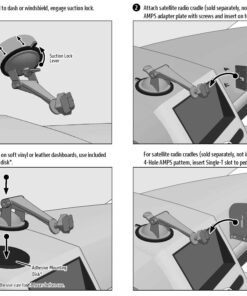 Alternative view of ARKON Windshield Dashboard Sticky Suction Car Mount for XM and Sirius Satellite Radios Single T and AMPS Standard Packaging