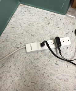 Belkin Power Strip Surge Protector - 6 AC Multiple Outlets - Flat Rotating Plug, 8 ft Long Heavy Duty Extension Cord for Home, Office, Travel, Computer Desktop & Charging Brick - White (720 Joules) 8' 34 71AJSujVuiL