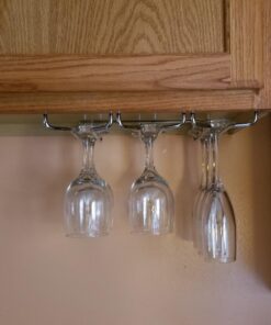 Huji Durable Under Cabinet Stemware Rack Storage Organization (1 Pack, Chrome) 1 24 71AJeDOflXL