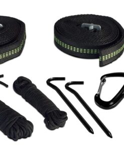 Oak Creek Lost Valley Camping Hammock. Bundle Includes Mosquito Net, Rain Fly, Tree Straps, Compression Sack. Weighs Four Pounds, Perfect for Camping. Lightweight Nylon Single Hammock. 32 71AKYaD24eL