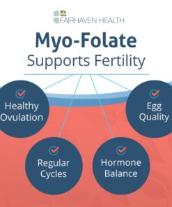 Myo-Folate Drinkable Fertility Supplement for Women with Myo-Inositol and Folate (Folic Acid) to Support Ovulation and Cycle Regularity, Unflavored Powder with Vitamins for Trying to Conceive Women 12 71AL357snsL