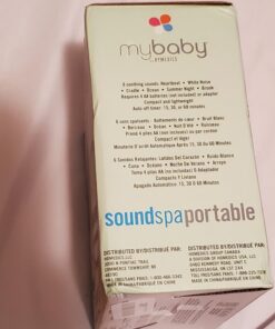 MyBaby SoundSpa White Noise Machine for Babies | 6 Soothing Lullabies for Newborns, Sound Therapy for Travel, Relaxing, Kids, Newborns, Baby Songs, Adjustable Volume, Auto-off Timer, By HoMedics 1 Count (Pack of 1) 39 71AL7484uwL