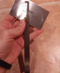 General Tools Angle Protractor #17 Stainless Steel Square Head - Measuring Tool for Carpenters & Woodworking Hobbyists Angle Finder 18 71ALDFOSS1L 1