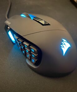 Corsair Scimitar Pro RGB - MMO Gaming Mouse - 16,000 DPI Optical Sensor - 12 Programmable Side Buttons - Black 36 71ALouDF2iL