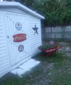 Signs 4 Fun SROM Oil-Mobilgas Pegasus Round Sign, Blue 13 71AM DtSwL