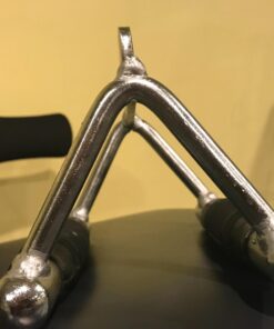 Cap Barbell D Handle Exercise Machine Attachment, Multiple Options Chrome Deluxe Double D Handle with Rubber Handgrips 16 71AMcJRHrdL