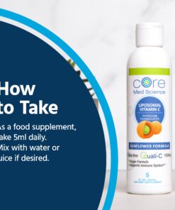 Core Med Science Liposomal Vitamin C 1000mg Liquid - Sunflower Formula, 5 Fl Oz - Natural Liposomal Vitamin C Non-GMO Supplement - Immune System Booster for Adults - Supports Collagen Formation 13 71AMnt2L0hL