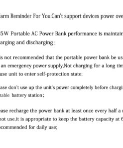 ZeroKor Portable Power Bank with AC Outlet, 65W/110V Portable Laptop Charger Battery Bank, 24000mAh/88.8Wh External Battery Pack,Backup Power Source for Outdoor Tent Camping RV Home Office Emergency Orange Grey 40 71AN13uaPL