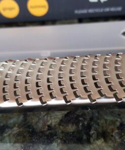 Deiss PRO Citrus Zester & Cheese Grater - Parmesan Cheese Lemon, Ginger, Garlic, Nutmeg, Chocolate, Vegetables, Fruits - Razor-Sharp Stainless Steel Blade, Wide, Dishwasher Safe (ORANGE) Orange 35 71ANLCsTeXL