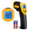 Etekcity Infrared Thermometer Temperature Gun for Cooking, -58°F to 1130°F, Digital Heat Gun for Meat Pizza Oven, Laser Tool for Indoor Outdoor Pool, Cooking, Candy, Griddle Hvac, Yellow 36 71ANZYr9laL