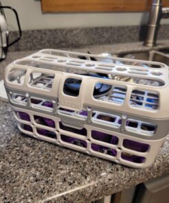 Munchkin® High Capacity Dishwasher Basket, 1 Pack, Grey 1 Count (Pack of 1) 25 71ANqAFeqxL