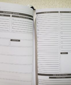 Panda Planner Undated Daily Planner - 90 Day Organization - Goals, Gratitude & Focus - Bonus Weekly & Monthly Agenda - Black - Hardcover Classic 46 71ANuVX88hL