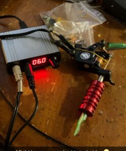 Dragonhawk Traditional Pro Complete Tattoo Kit - Two Machines Gun Easy Use Color Ink Power Supplies Disposable Needles Grips Great for Beginners & Starter Tattoo Aritsts 11-85 58 71AOVAkMI1L