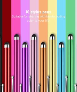 ORIbox Stylus Pens for Touch Screens,10 Pack Lightweight Design for iPad,iPhone, Samsung, HTC, Fire Tablet, Tablet, All Capacitive Touch Screen Device 10 Multi-Colored 19 71AP0SaMFOL