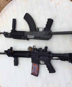 Sniper Tactical Folding BACKUP Iron Sight Tower Set; Front and Rear BUIS Combo Set; Polymer; Black 21 71APW6Zz01L