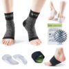 Plantar Fasciitis Foot Pain Relief & Recovery Kit-Compression Foot Sleeves, Heel Cups, Cushioned Arch Supports, Gel Inserts & Spiky Massage Ball-Fast Pain Relief for Heel & Arch (1 PAIR SOCKS KIT, L-XL) 1 PAIR SOCKS KIT 27 71APdyjqWqL