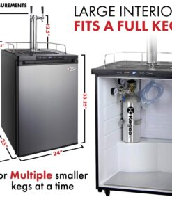 Kegco MDK-309SS-01 Keg Dispenser, Stainless Steel, 2 Tap 20 71APortEZL