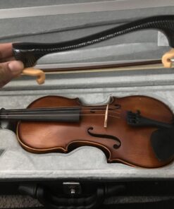 Bunnel Pupil Violin Outfit 4/4 Full Size By Kennedy Violins - Carrying Case and Accessories Included - Solid Maple Wood and Ebony Fittings 34 71AQUJhbnhL