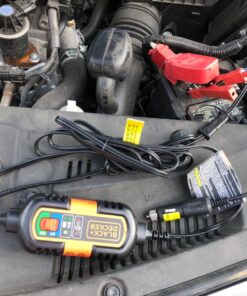 BLACK+DECKER BM3B Fully Automatic 6V/12V Battery Charger/Maintainer with Cable Clamps and O-Ring Terminals 29 71ARAlf7hL