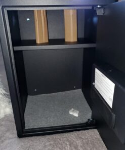 Amazon Basics Steel Home Security Electronic Safe with Programmable Keypad Lock, Secure Documents, Jewelry, Valuables, 1.8 Cubic Feet, Black, 13.8"W x 13"D x 19.7"H 50 71ARfaKAeZL