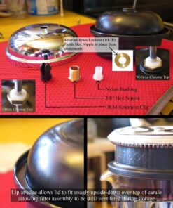 Bodum Chambord French Press Coffee Maker, 17 Ounce, .5 Liter, Chrome 17 71AS29KGbPL