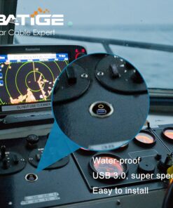 BATIGE USB 3.0 & 3.5mm Car Mount Flush Cable 3.5mm + USB3.0 AUX Extension Dash Panel Waterproof Mount Cable for Car Boat and Motorcycle - 3ft USB3.0 & DC3.5 3ft 32 71ASTV0V8FS