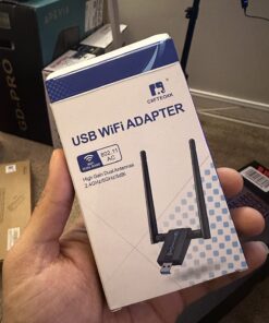 Wireless USB WiFi Adapter for PC: CXFTEOXK 1300Mbps WiFi USB, 802.11AC WiFi Adapter for Desktop PC, Dual Band WiFi Dongle Wireless Adapter for Windows11/10/8/7/Vista/XP, USB Computer Network Adapters 33 71ASqGJkIvL