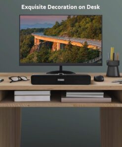 Computer Speakers with 3.5 mm Aux, Small PC Speakers Powered by USB, Wired USB Desktop Speaker, USB Soundbar for Monitor, Mini Stereo Speaker for PC, Tablets, Laptop, Tablets, Xbox, Plug and Play USB+3.5mm 24 71ASqqpH3jL