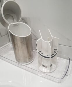 OXO Good Grips Stainless Steel Toothbrush Organizer 9.75 Inch 46 71ASwx2qfL