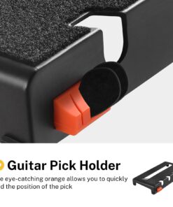 Donner Small Guitar Pedal Board, Mini Effects Pedalboard Power Supply Set DB-S100 with Convertible Bag Backpack, 60" Adhesive Backed Hook-and-Loop and Power Supply Mounting Device,14.46" x 7.51" 14.5" x 7.5" x 2" 16 71ATqx0x0NL