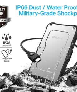 Alternative view of ineo 2.5 inch USB 3.1 Gen2 Type C Rugged Waterproof & Shockproof External Hard Drive Enclosure for 9.5mm & 7mm SATA HDD SSD [C2580c]